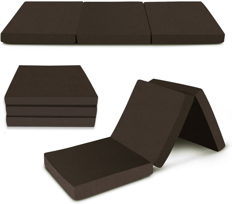 Visco TherapyKids Folding Faux Leather Futon Mattress - Multiple Colours Available - Rest Relax