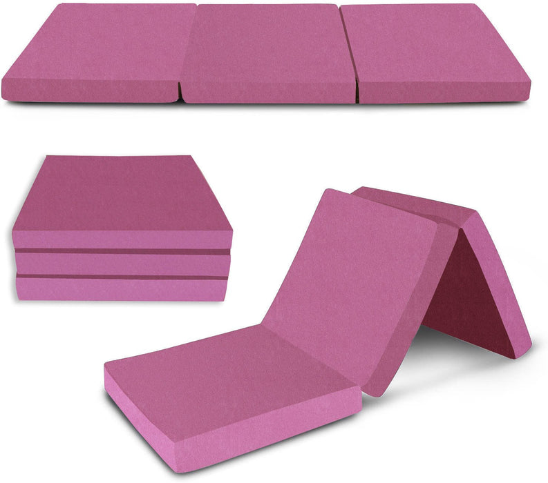Visco TherapyKids Folding Faux Leather Futon Mattress - Multiple Colours Available - Rest Relax