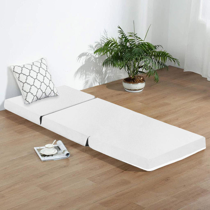 Visco TherapyKids Folding Faux Leather Futon Mattress - Multiple Colours Available - Rest Relax