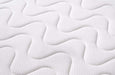 Little Champ Pocket Spring Mattress – close-up of the quilted white cover fabric