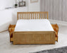 Visco TherapyMission Waxed Pine Wooden Storage Bed Frame - 3ft Single, 4ft Small Double and 4ft6 Double - Rest Relax