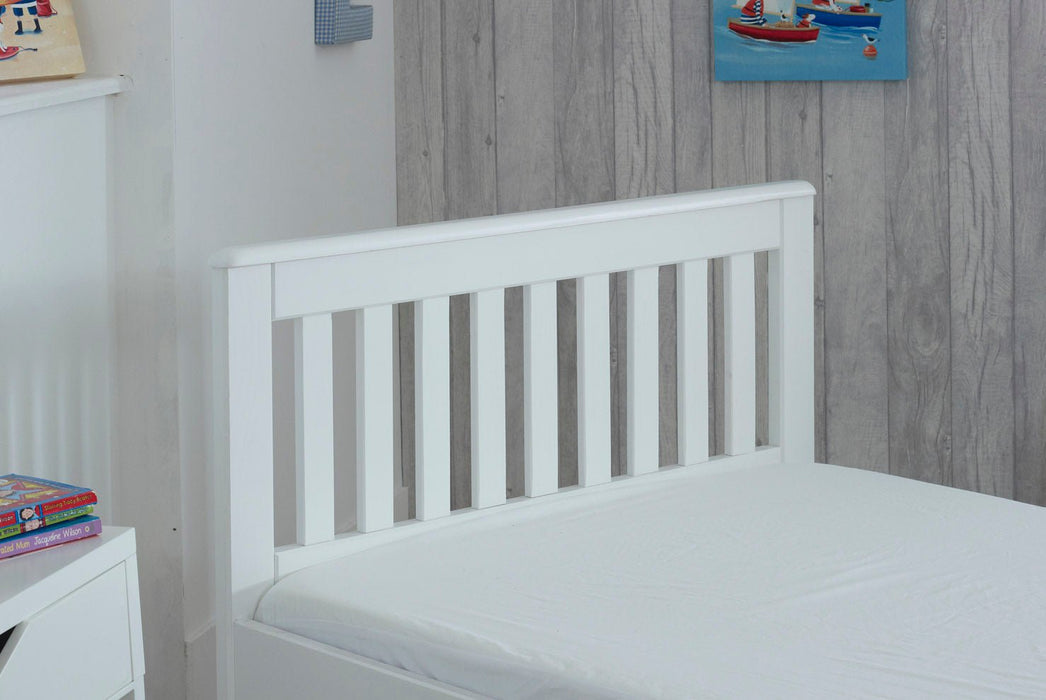 Visco TherapyMission White Wooden Storage Bed - Rest Relax