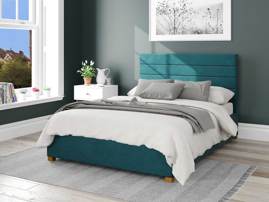 kelly-fabric-ottoman-bed-plush-velvet-fabric-emerald