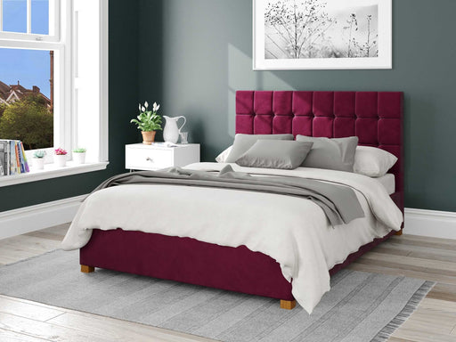 sinatra-fabric-ottoman-bed-plush-velvet-fabric-berry