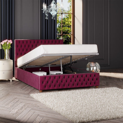 seren-ottoman-bed-plush-velvet-fabric-berry