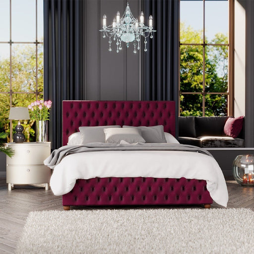 seren-ottoman-bed-plush-velvet-fabric-berry